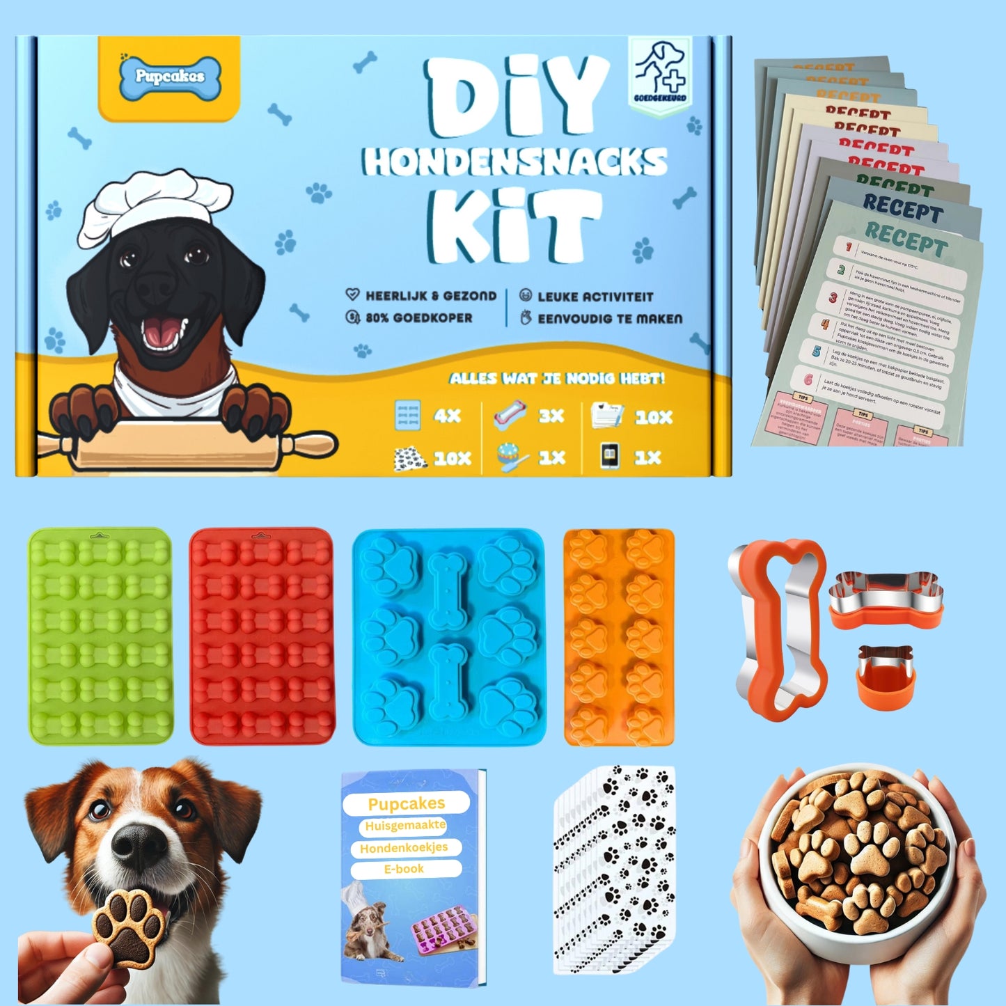 Pupcakes Homemade Dog Treats Kit